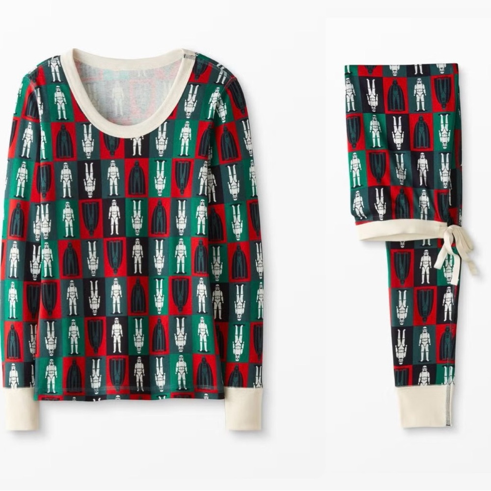 Hanna Andersson Star Wars Christmas Long John Pajama Set L